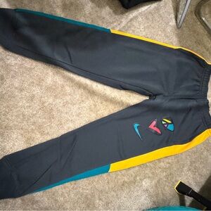 Nike Gray and Yellow Pants